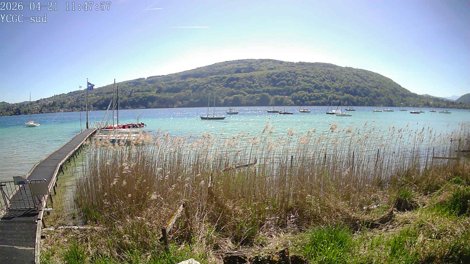 Vue Sud du lac de Paladru