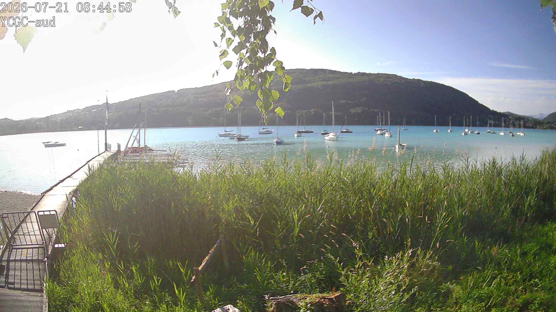 Vue Sud du lac de Paladru