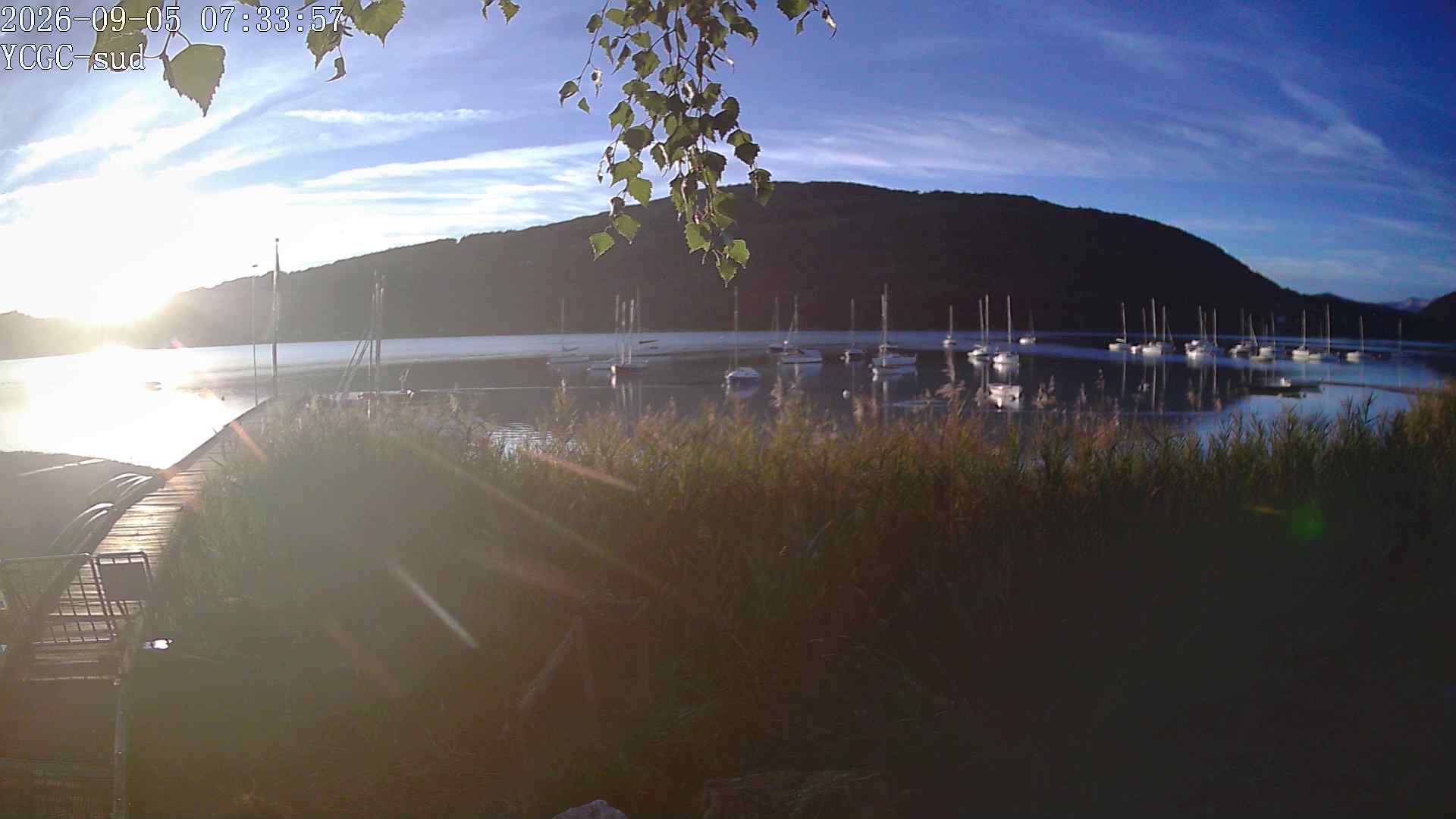 Vue Sud du lac de Paladru